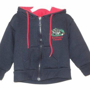 Northern Souvenirs Buckhorn Canada Sweatshirt Hoodie 2T Unisex Navy Boys Girls